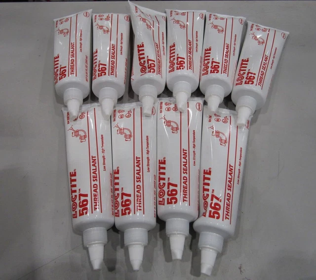 Box of 10 Loctite 250mL Tube Off White Pipe Sealant For Stainless Steel/Aluminum
