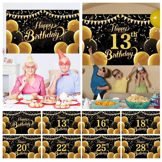 Birthday Holiday Background Cloth Hanging Flag Holiday Party Decoration Banner