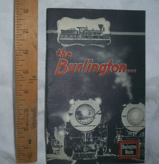 Vintage 1933 Souvenir Booklet Burlington Route Railroad Chicago Worlds Fair Expo