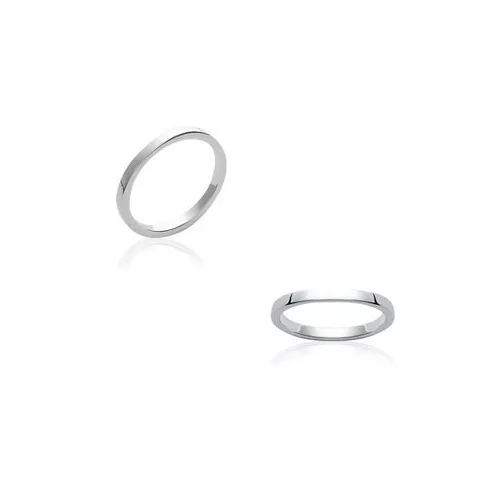 BAGUE Femme 2mm en  ARGENT Massif NEUF Taille au Choix