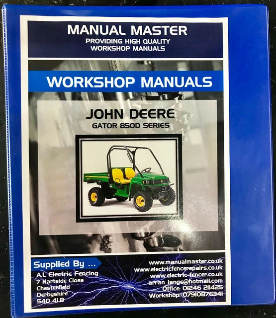 JOHN DEERE GATOR 850D Service Repair & Technical Manual,Free