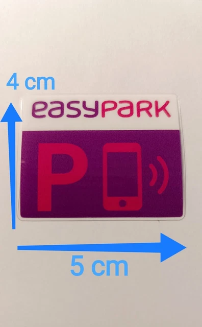 EASYPARK Vignette Parcheggio - 4 Adesivi Per Auto, Rimovibili E Resistente UV - Foto 6