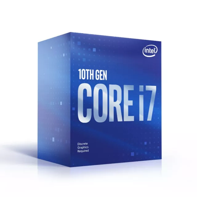 Intel Core i7-10700F Processeur (4,8 GHz, 8 Cœurs, Socket LGA1200, Box) -...