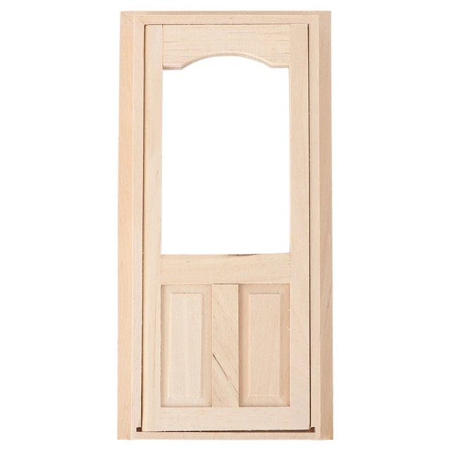 Mini Portes En Bois Pour Maison De Poupée - Lot De 5 - 16 X 8.8 Cm - Décoration Miniature Réaliste