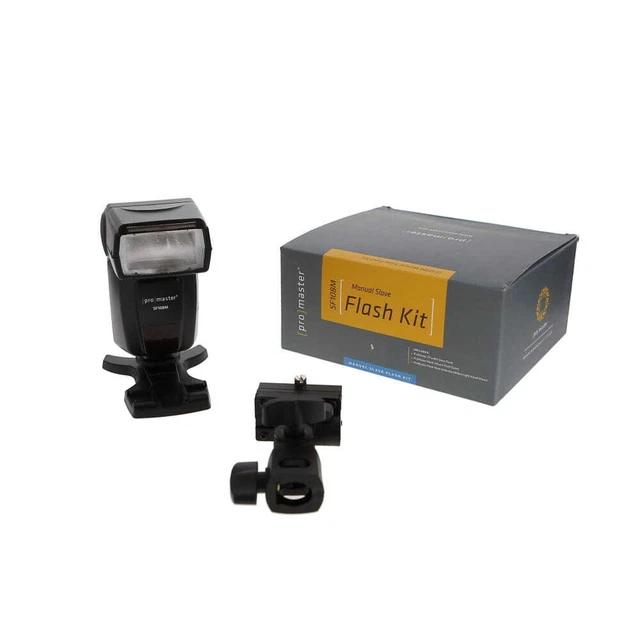 Promaster SF108M Slave Flash [GN108] {Bounce, Swivel} with Multi Mount Flash