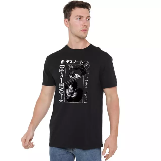 Death Note Mens T-shirt Lite & L Top Tee S-2XL Official