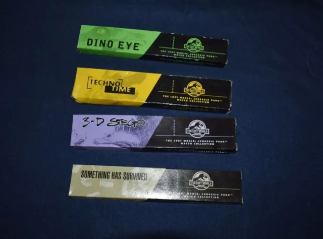 Jurassic Park The Lost World Watches Burger King 1997 Complete Set of 4