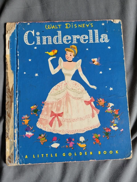 Walt Disneys Cinderella A Little Golden Book 1950s Vintage