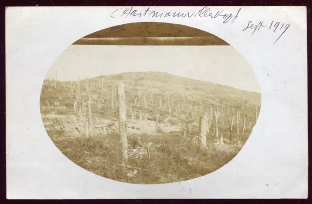 cpa 88 photo card war 1914-1918 . Hartmannswiller. Alsace