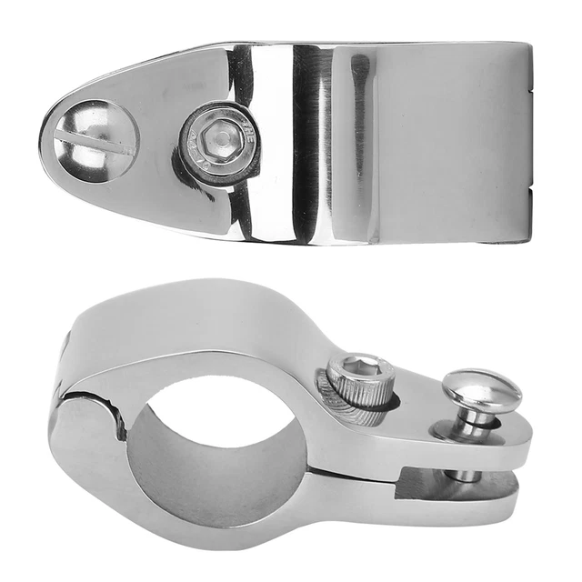 (20MM)BOAT BIMINI TOP Hinge Rail Mount 2pcs Stainless Steel Boat Marine