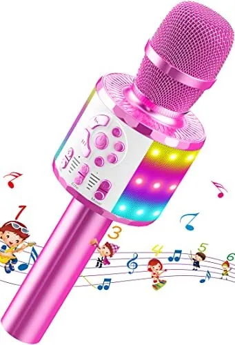 MICRO KARAOKE ENFANT ,Microphone Sans Fil Karaoké, Micro Karaoke Bluetooth  Pour EUR 33,90 - PicClick FR