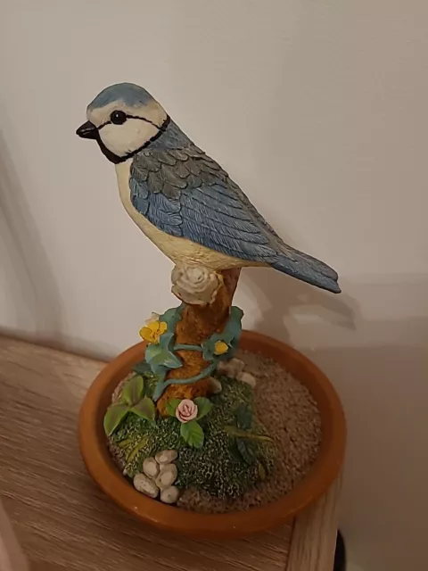 Blue Tit Bird Garden Ornament