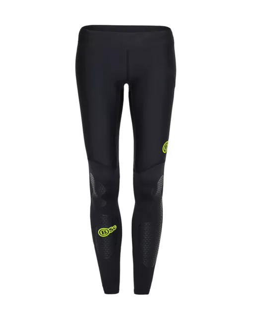 Body Science Womens Compression Elite Tights | Black/Yellow SAVE $$$