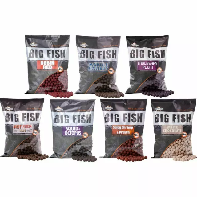 1.8kg Dynamite Baits NEW Big Fish 15mm Boilies All Flavours Available