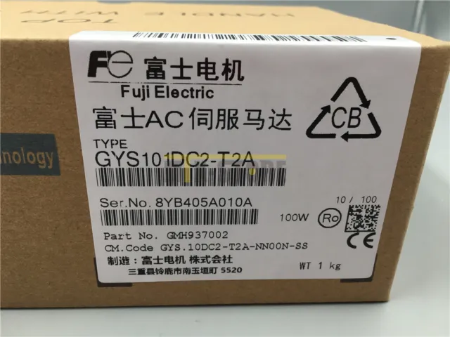 1pcs Brand New Fuji servo motor GYS101DC2-T2A