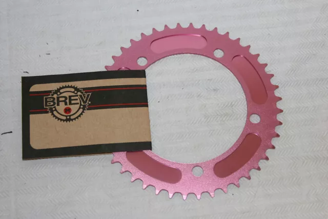 NEW Brev. M Masi Fixie Fixed Gear ChainRing Sprocket Chain ring 44t Pink 130 BCD