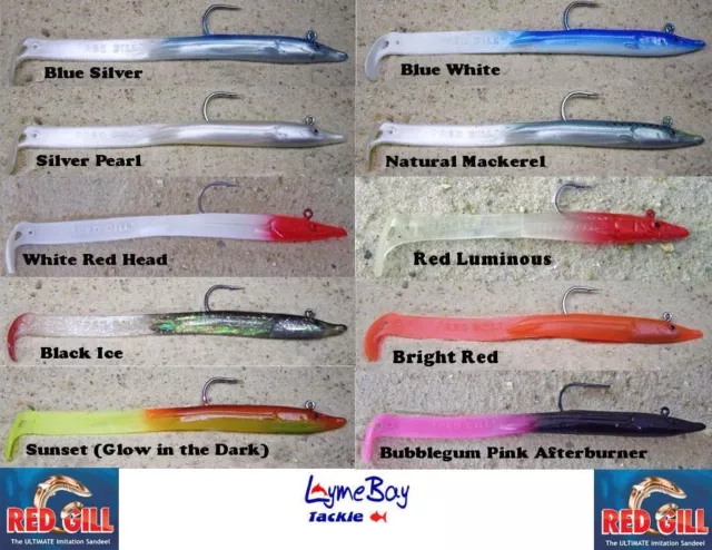 RED GILL EVO Sand Eel Lures 178mm 17g - Bass Selection, Red Gill Evolution  £14.59 - PicClick UK