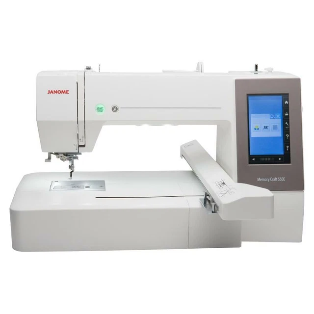 Máquina de bordar JANOME MC 550E incl. 4 marcos de bordado