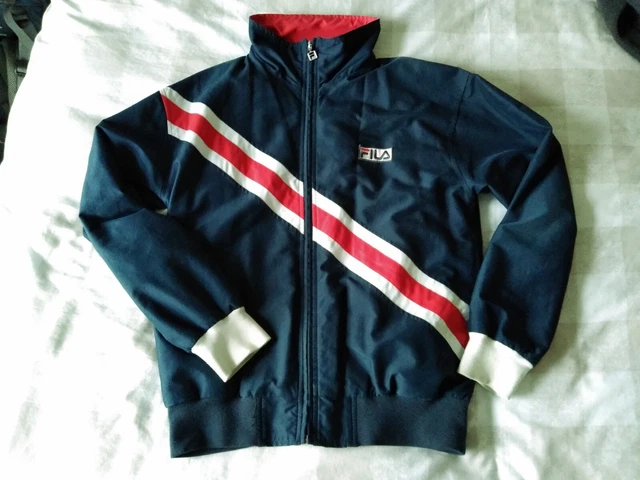 Fila Vintage Advantage Track Top Gardenia/Green/Red