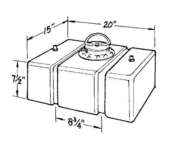 Jaz Products 200-008-01 Fuel Cell - Circle Track - 8 gal - 20 in Wide x 15 in