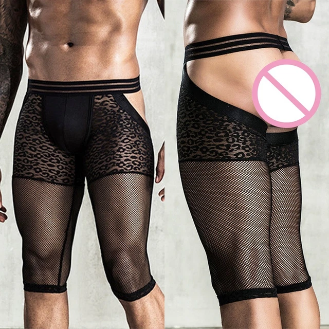 Short De Sport Homme - Maille Imprimé Léopard - Pour Handball, Plage, Fitness - Taille Élastique - Polyester