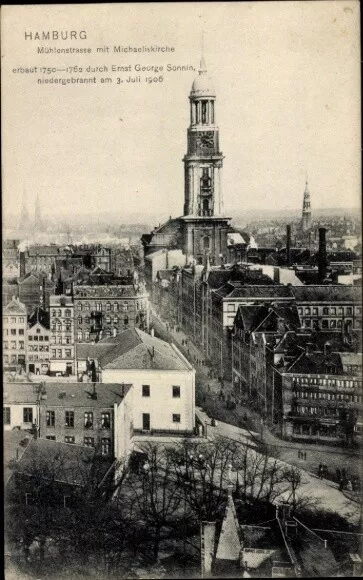 Ak Hamburg Mitte Neustadt, Michaeliskirche, Kirche St. Michaelis,... - 4176196