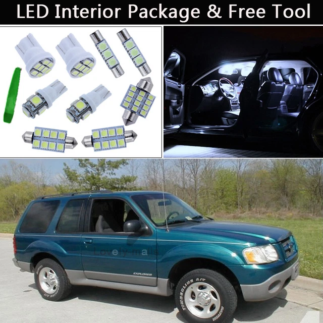 14PCS Xenon White LED Interior Lights Package kit Fit 1995-2001 Ford Explorer J1