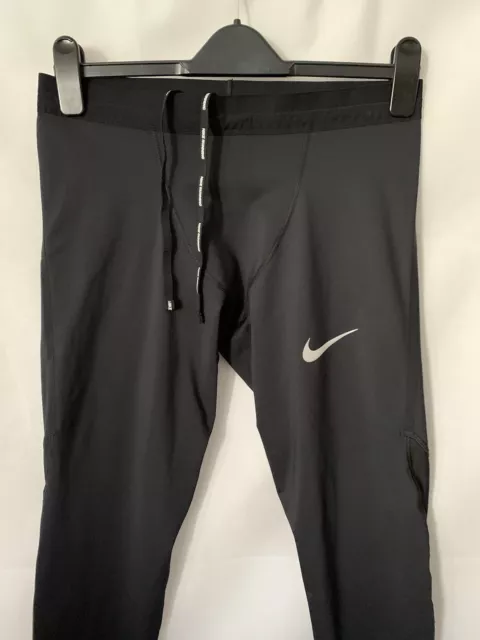 Mens Nike Tech Power Shield Dri-Fit Gym Sports Running Training Tights L 2