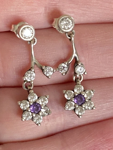 Pandora forget me hotsell not drop earrings