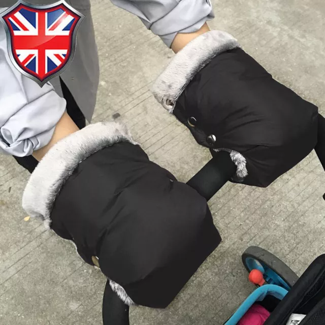 Pram Hand Warmer Buggy Pushchair Hand Muff Gloves,Waterproof Stroller Handmuff