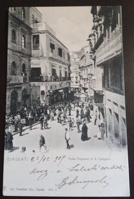 1909 Girgenti (Agrigento) - festa popolare di San Calogero