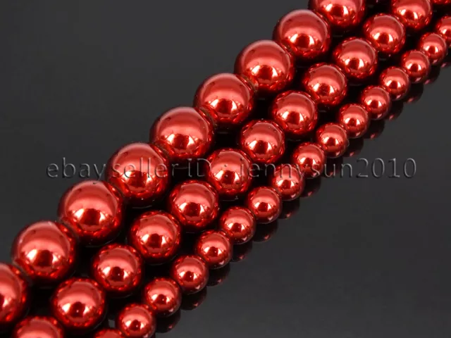 Pietra preziosa ematite rossa ematite non magnetica spiaggia 6 mm 8 mm 10 mm