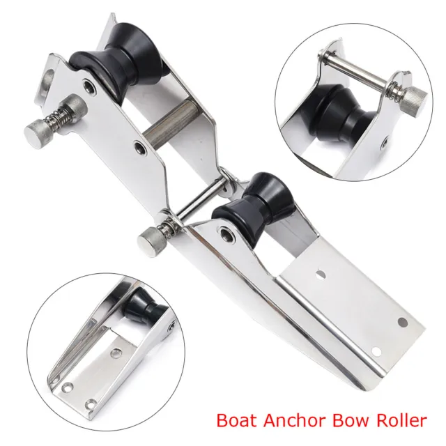 Boat Anchor Roller Hinged Stainless Steel Marine Boat Bow Anchor Sprit Roller AU