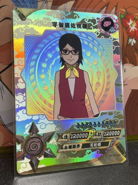 Naruto Card chinese-Uchiha Sarada SP 028 TCG CCG kayou 9 MINT