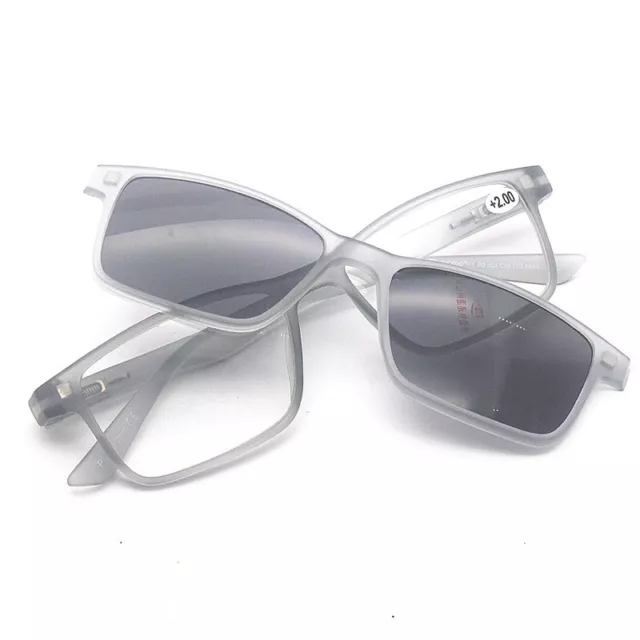 Polarized Clip-on Sunglasses Reading Glasses Magnetic Readers +1.0 ~3.5 H968 3