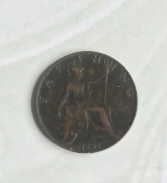 1897 1 Farthing - Victoria Bronze 2.83 G ⌀ 20 MM Km#788 , Sp #3963, Sp #3964