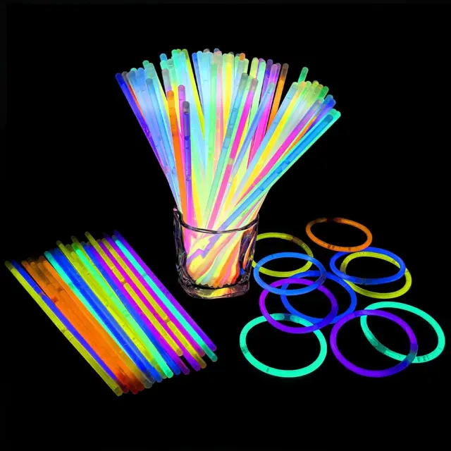 Ziitty Braccialetti Luminosi Fluorescenti, 7 colori Fluo Party Kit Bambini  710946098565
