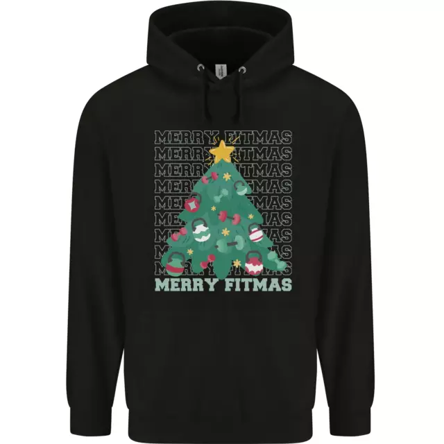 Fitness Merry Fitmas Albero di Natale Palestra Bambini Felpa con Cappuccio