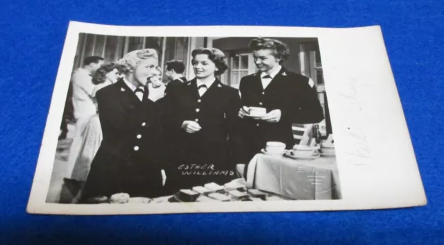 1952 Skirts Ahoy Esther Williams Vivian Blaine Joan Evans Real Photo Postcard