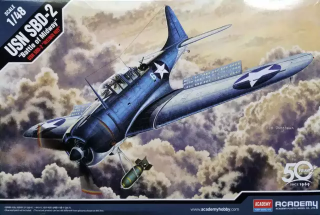 Academy 12335 1:48 Douglas SBD-2 Furchtlose Schlacht von Midway (ex genaue Miniatu