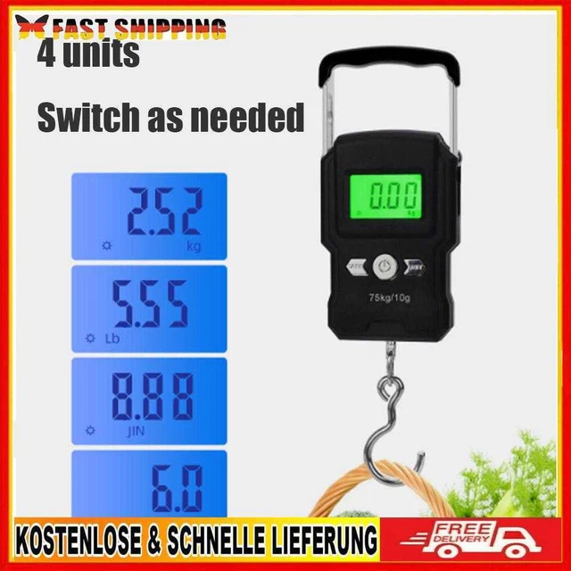 Digital Scales Compact High Precision Pocket Hanging Hook Weighing Steelyard