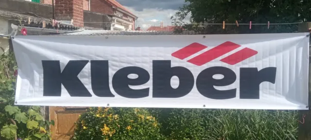 Publicité bannière/bâche/banderole garage pneu Kleber Colombes