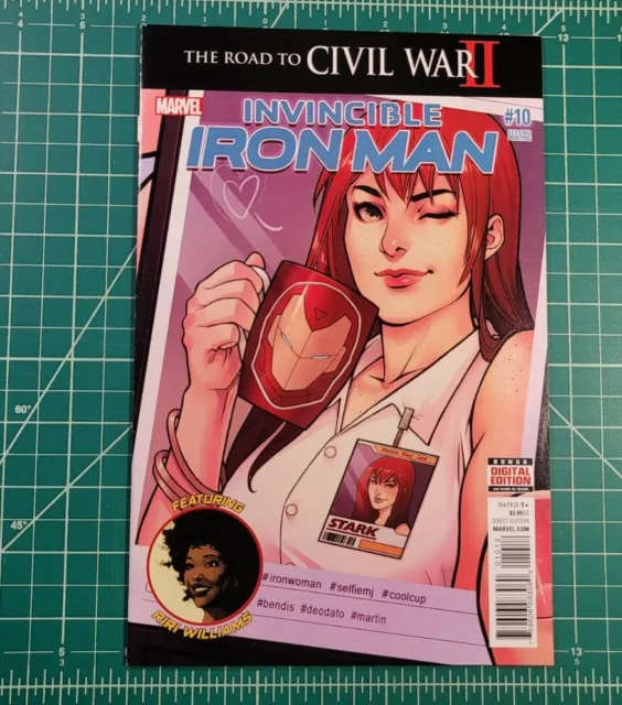 Invincible Iron Man #10 (2016) 2nd Print Second Appearance Riri Williams Marvel