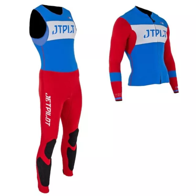 Combinaison jet ski Jetpilot Matrix Race John/Jacket bleu/blanc/rouge