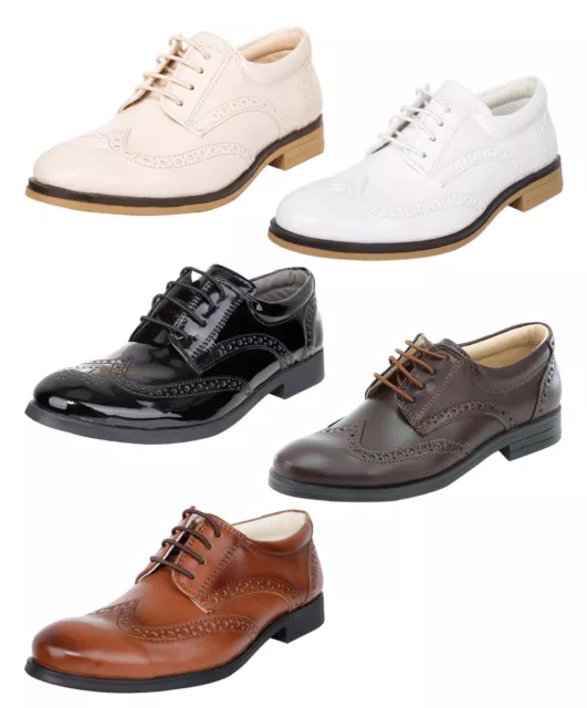 Zapatos Oxford para niños Brogue calzado clásico formal