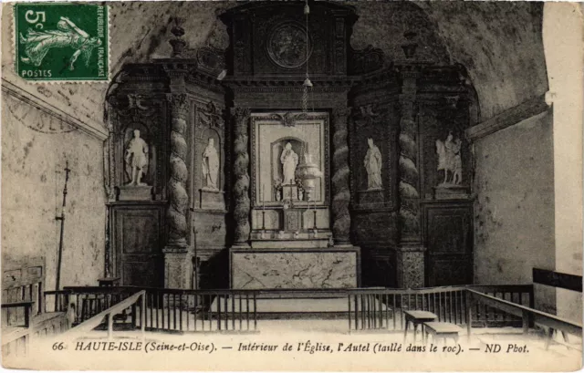 CPA Haute Isle Interieur de l'Eglise Autel (1317781)