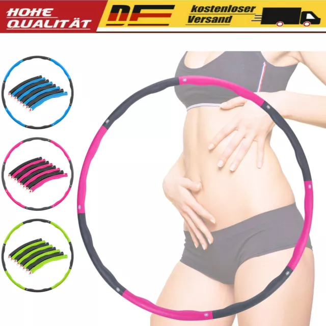 Hula Reifen Hoop Erwachsene für Fitness,mit Dicker Premium Schaumstoff Abnehmen