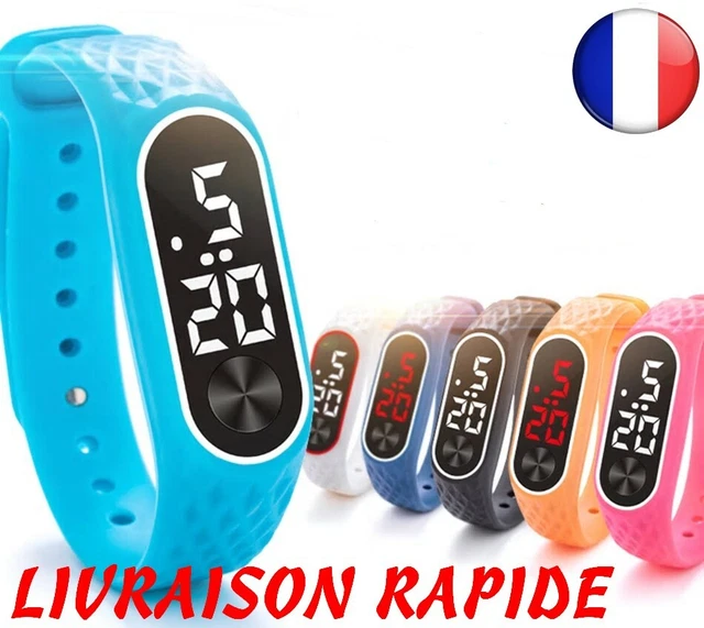 Gris Montres-bracelets électroniques Pour Enfants, LED, Noir, Bracelet - Foto 12