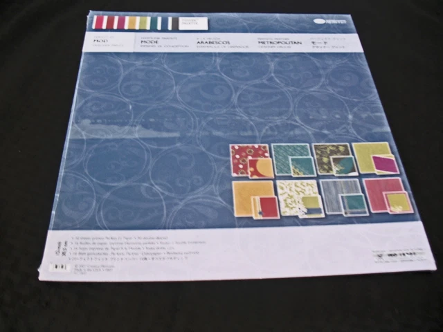 Creative Memories MOD, PAPEL 12x12, paleta de energía, 16 hojas.