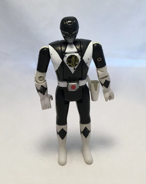 VINTAGE BANDAI 1993 Power Rangers Head Flip Black Ranger Action Figure